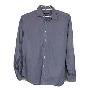 Zara Tailored Fit Striped Long Sleeve Shirt